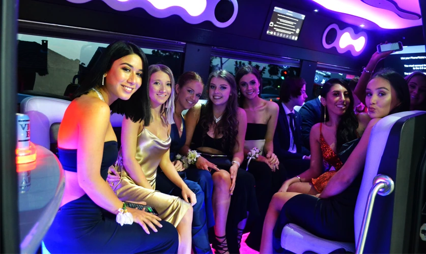 Luxury prom night limousine